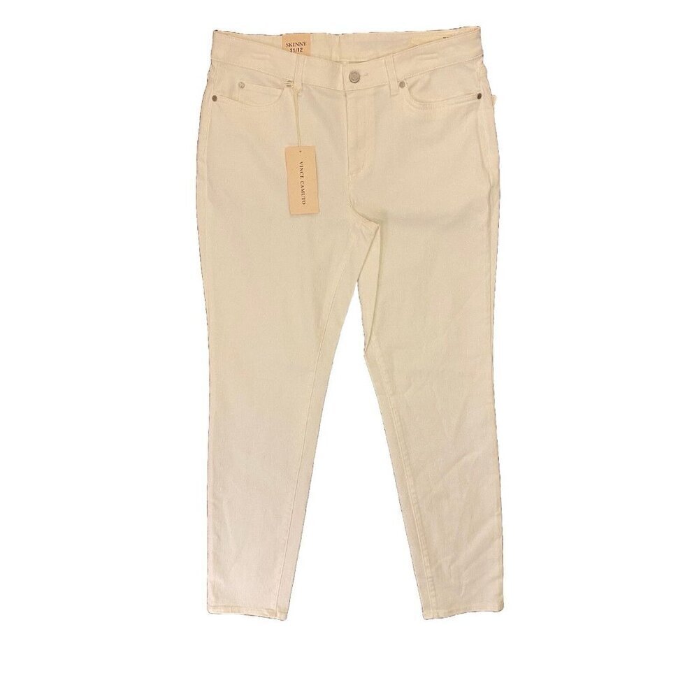Vince Camuto Women's Skinny Jeans Size 31 / 12 Ultra White Stretch NWT $69